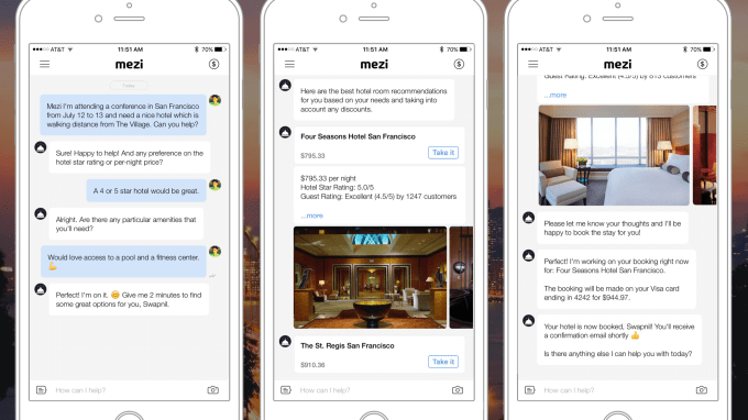 Mezi is an AI-powered travel concierge app.
