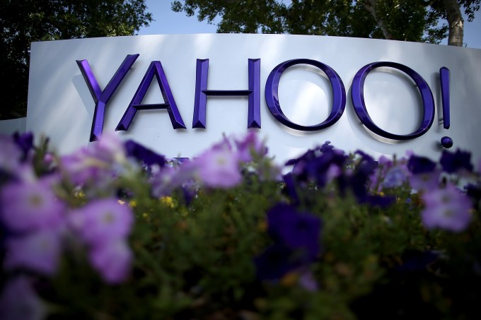 SUNNYVALE, CA - MAY 23:  A sign is posted in front of the Yahoo! headquarters on May 23, 2014 in Sunnyvale, California.  (Photo by Justin Sullivan/Getty Images)