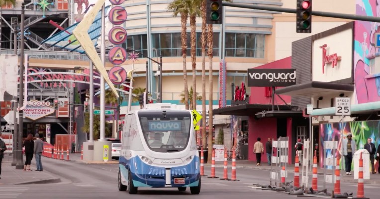 photo of Las Vegas launches the first electric autonomous shuttle on U.S. public roads image