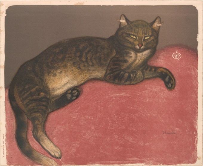 Cat on a Cushion, by Théophile-Alexandre Steinlen