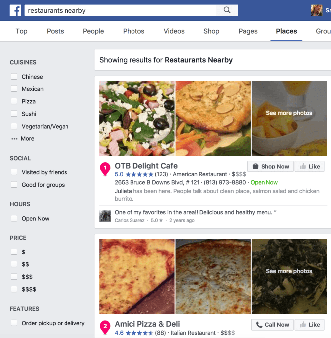 restaurants nearby facebook1