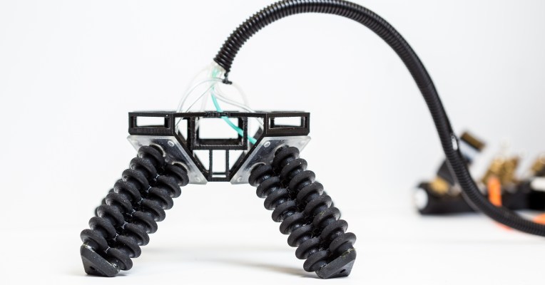 photo of 3D printing soft legs can help a robot walk across rough and rocky terrain image