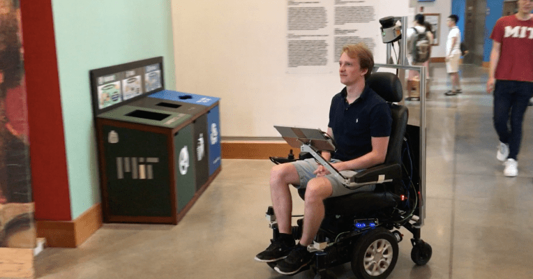 photo of Taking a ride in MIT’s self-driving wheelchair image