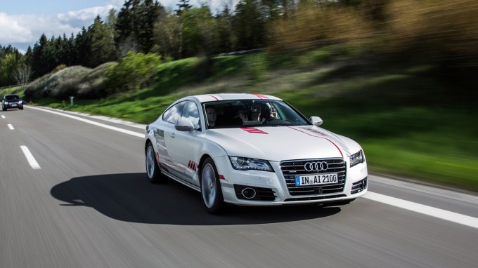 Audi A7 autonomous test car