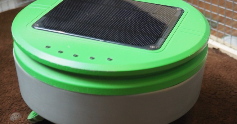photo of The solar-powered Tertill robot keeps weeds in check image