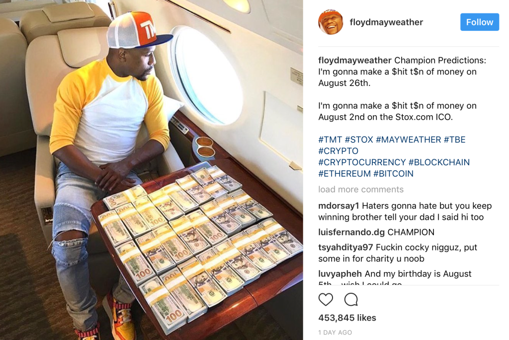 Dear Floyd Mayweather, you’re why the SEC exists