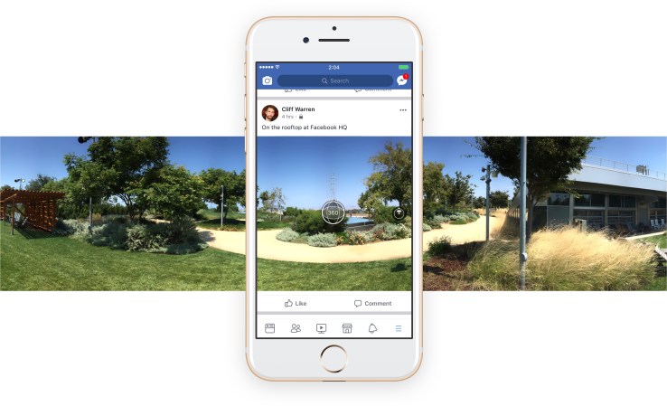 Facebook now lets you take 360 photos in-app, use them as Cover Photos