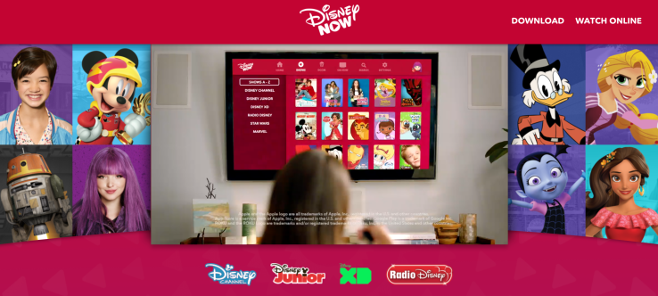 Disney releases DisneyNow, a new app that combines live TV, on-demand, games and music