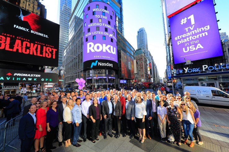 Roku nearly doubles since IPO, up another 13% on day two