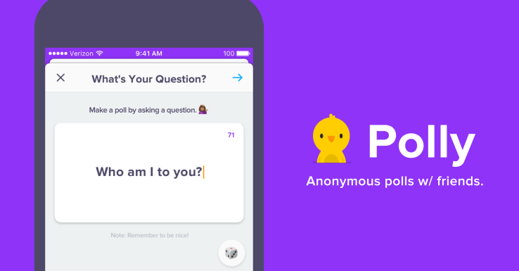 Polly’s teen polling app piggybacks on Snapchat