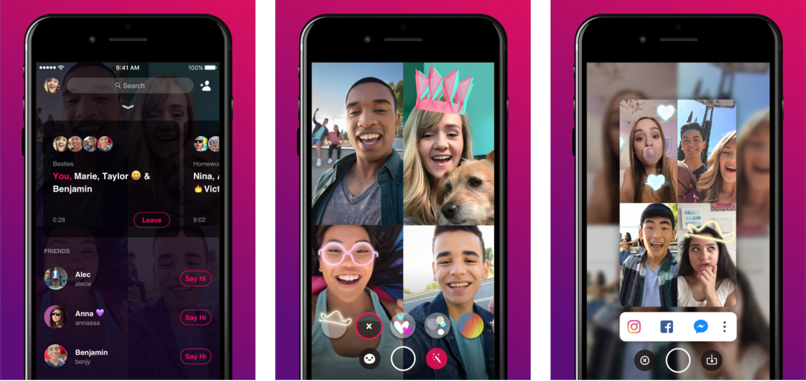 photo of Facebook tries its hand at group video chat with Bonfire image