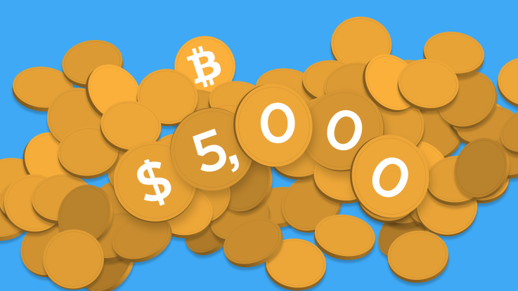 Bitcoin just passed $5,000