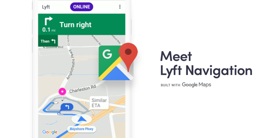 photo of Lyft adds in-app navigation for drivers via Google Maps image