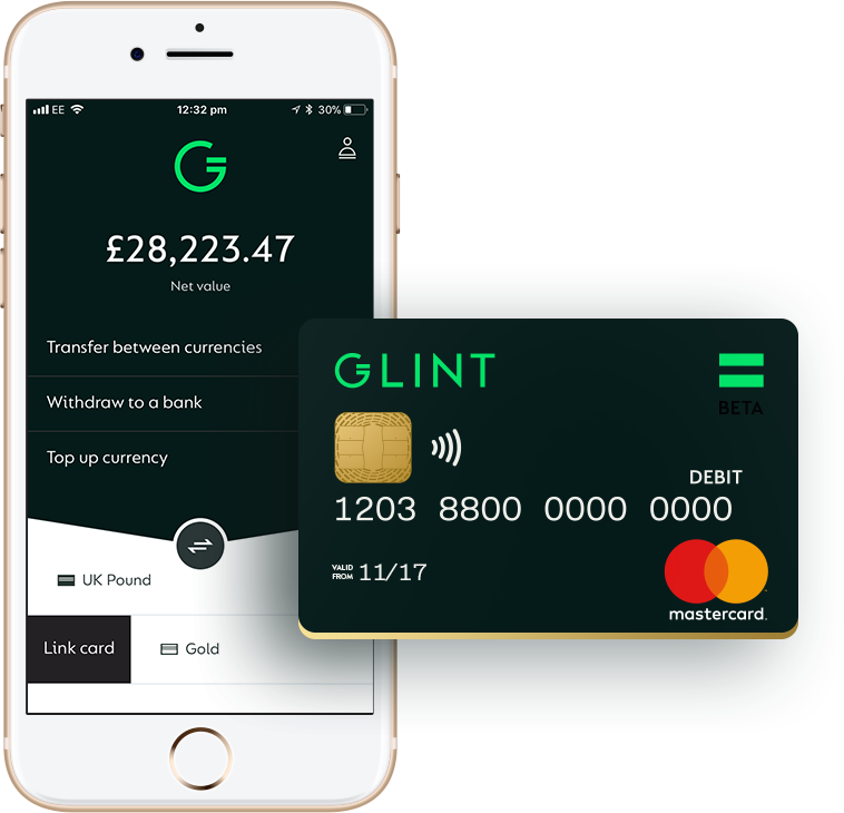 photo of Fintech startup Glint de-cloaks to offer a multi-currency account and card that supports spending gold image