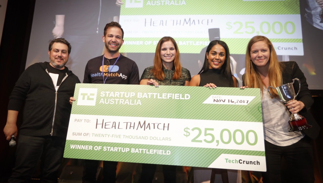 HealthMatch wins TechCrunch Startup Battlefield Australia