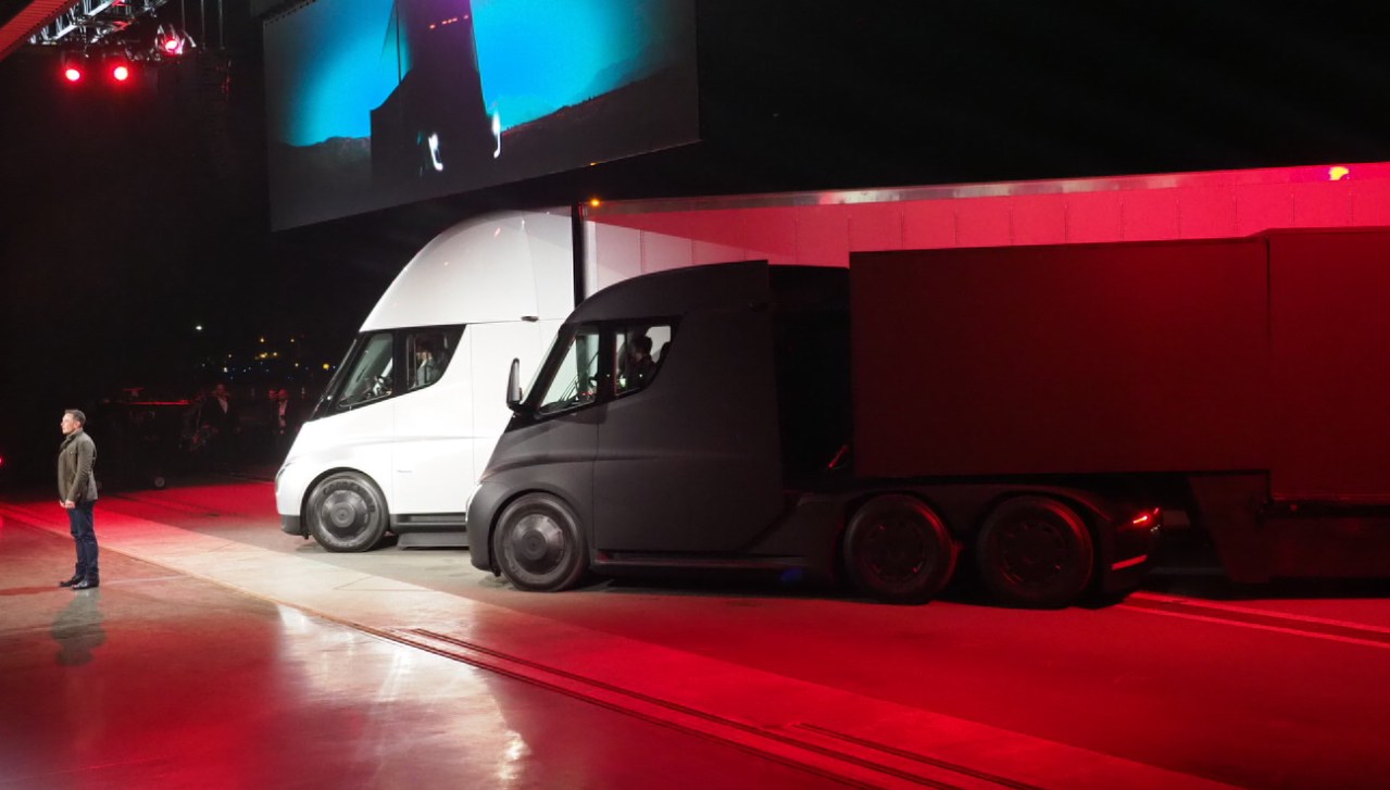 This is Tesla’s big new all-electric truck – the Tesla Semi