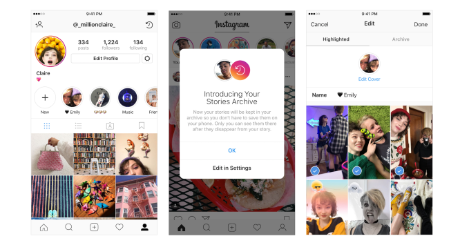 Instagram lets you Archive and Highlight your favorite expired Stories