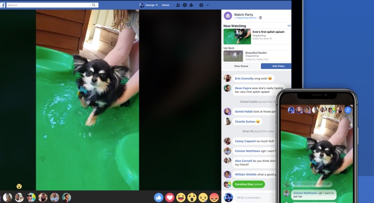 Facebook “Watch Party” lets Groups view videos simultaneously