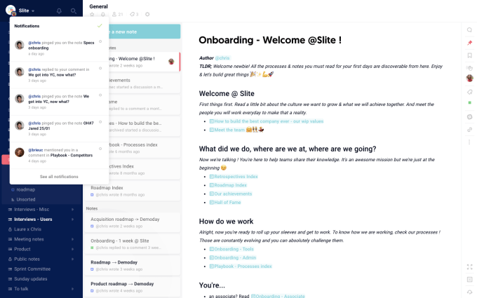 Slite looks to build a new smarter notes tool for internal teams