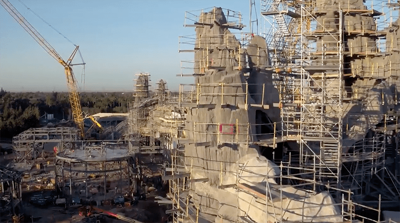 Here’s drone footage of what Disney’s Star Wars Land looks like right now